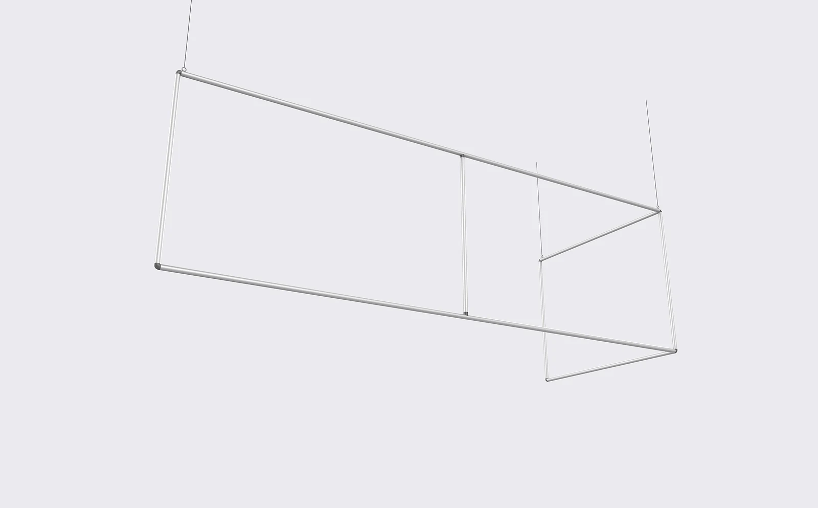 L-Shape Hanging Banner product view showing the l-shaped return