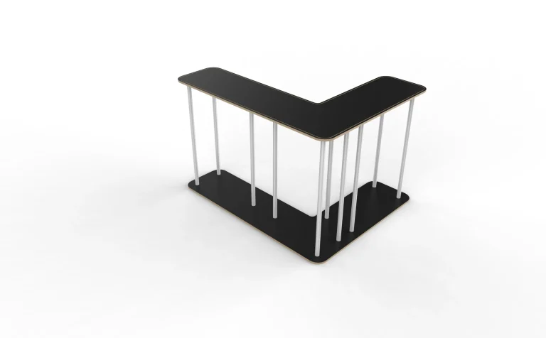 L-shaped Reception Counter