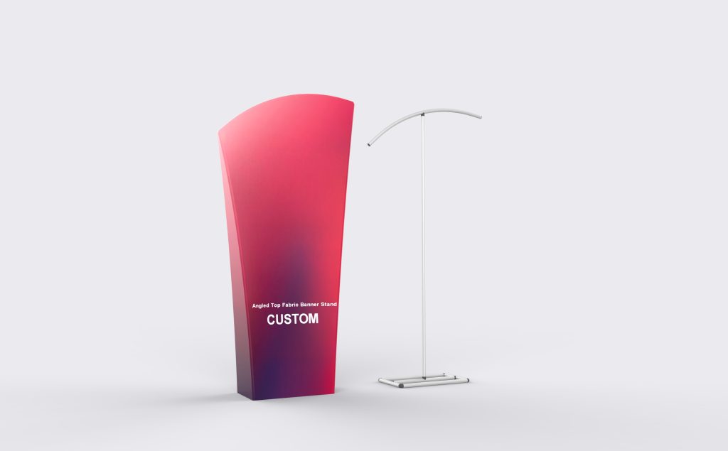 Angled Top Fabric Banner Stand