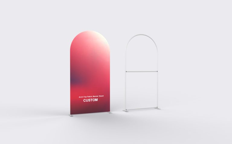 Arched Tension Fabric Banner Stand