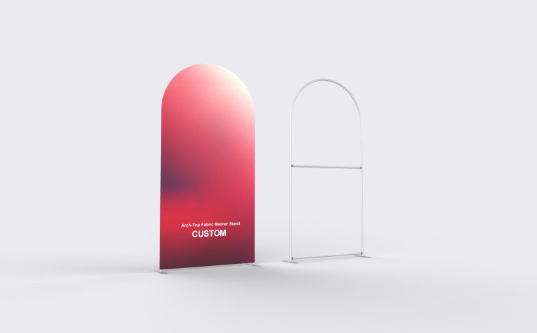 Arched Tension Fabric Banner Stand
