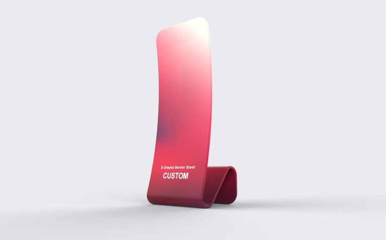 Vertical S-Shaped Banner Stand