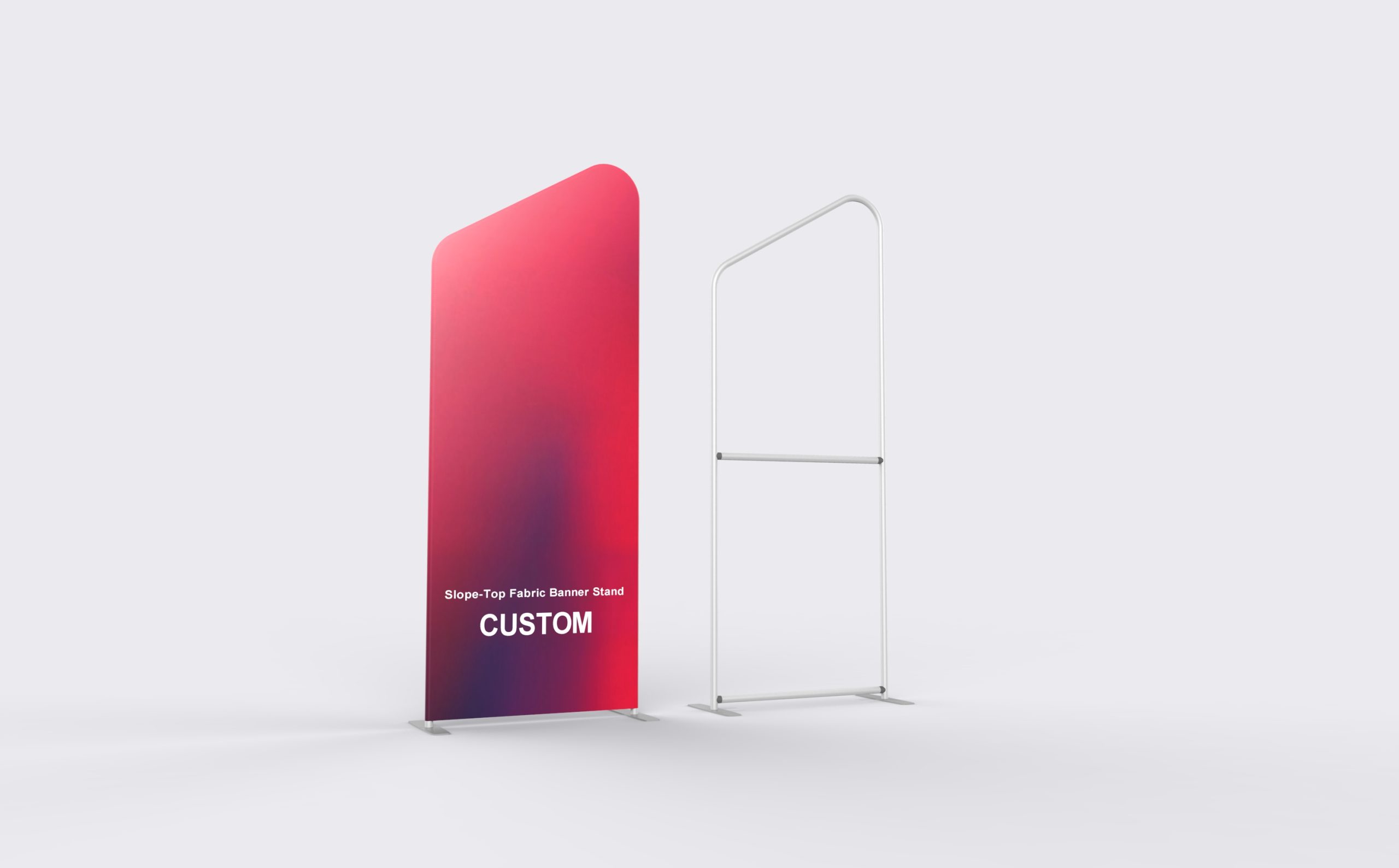 Slope-Top Fabric Banner Stand product view