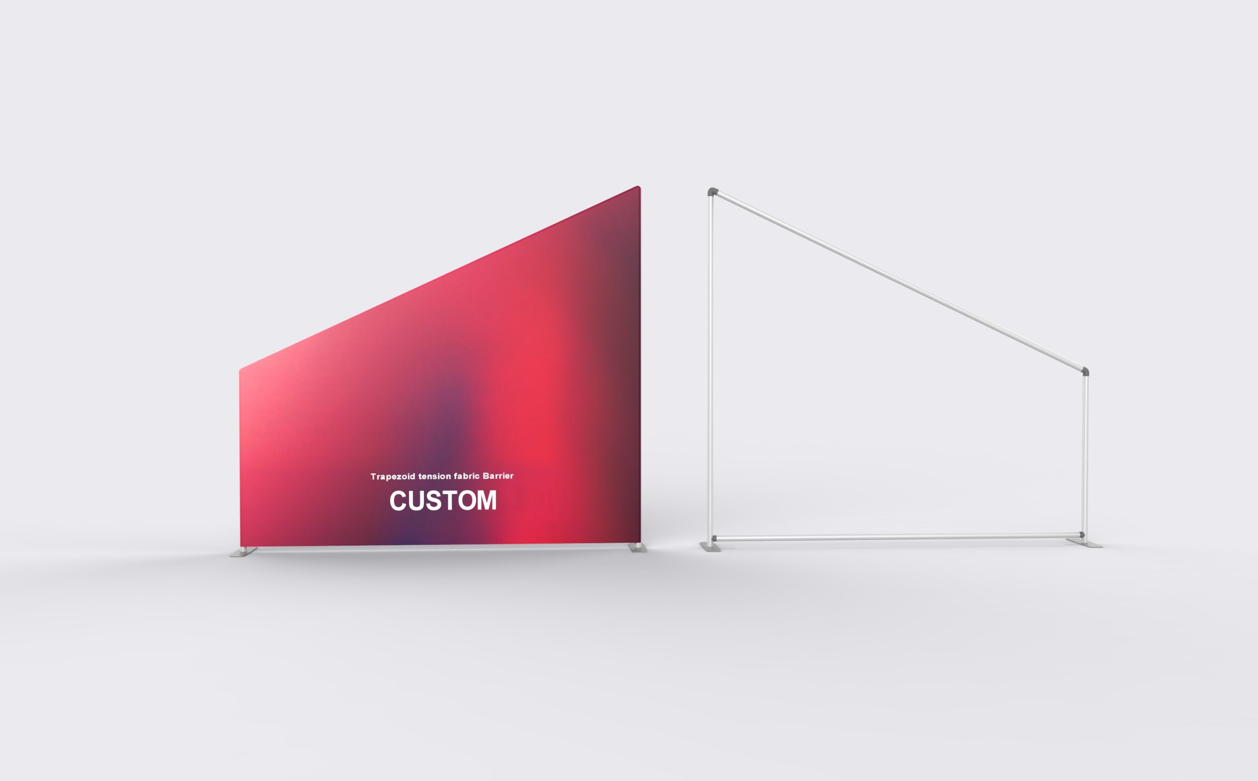 Trapezoid Fabric Barrier product view