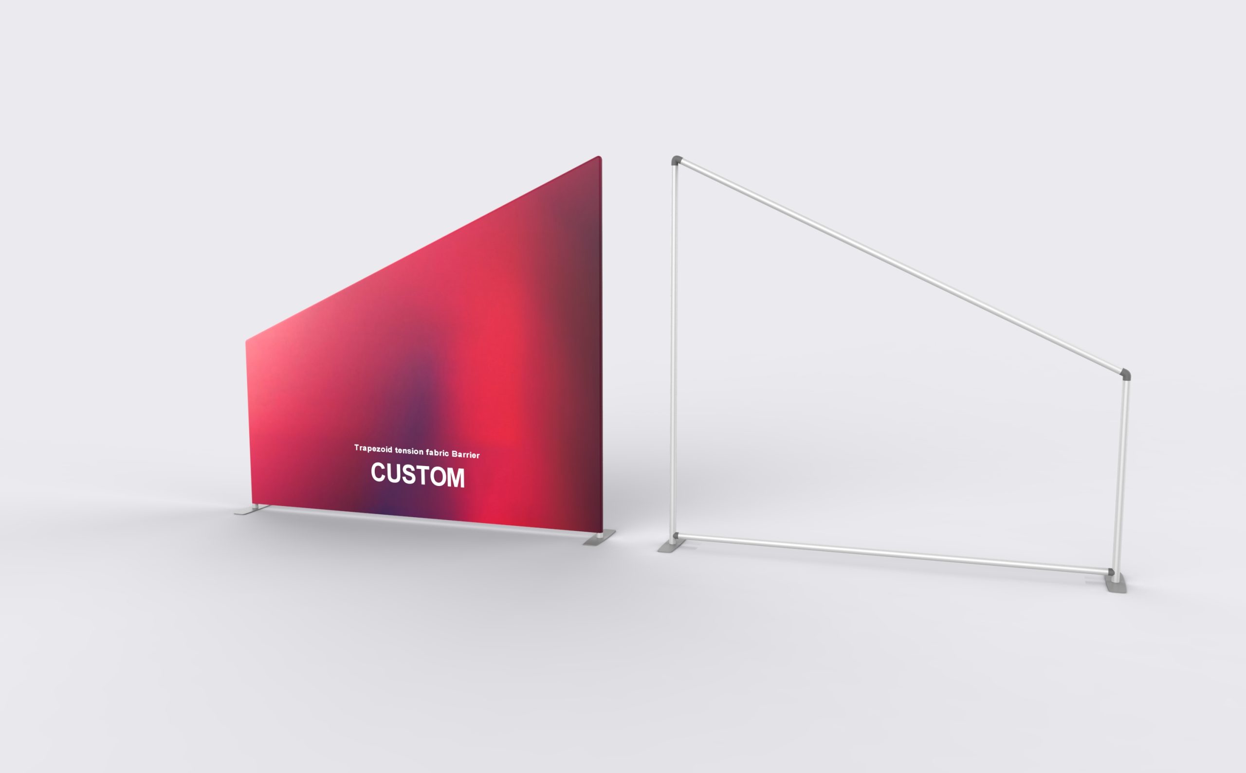 Trapezoid Fabric Barrier product view