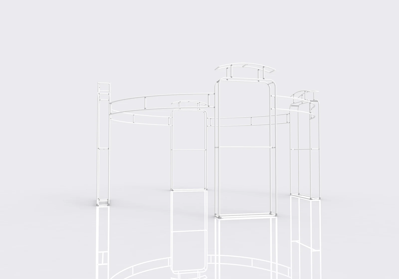 Modular Fabric Pillar 01 product view showing the modular arrangement