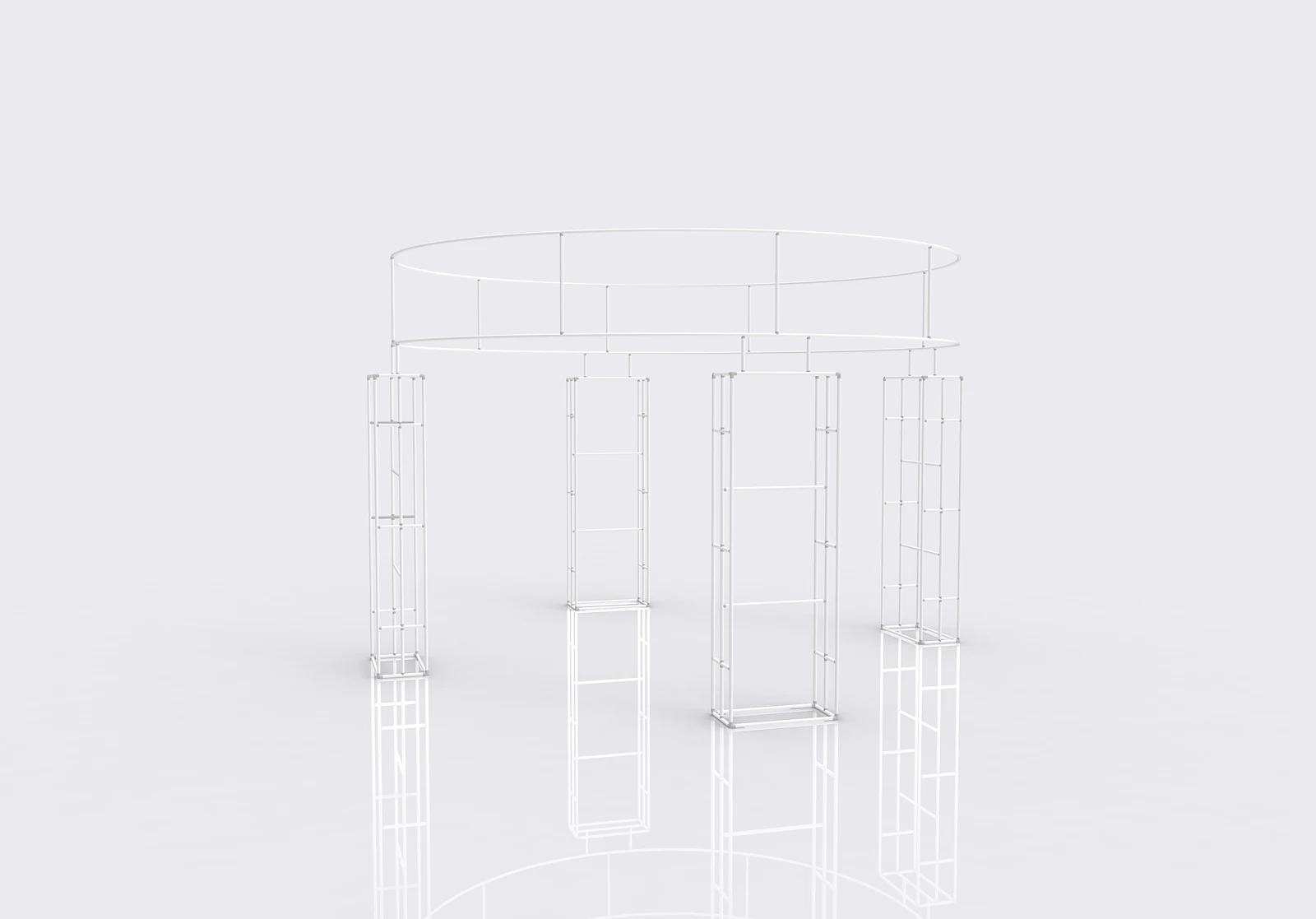 Modular Fabric Pillar 02 product view showing the modular arrangement