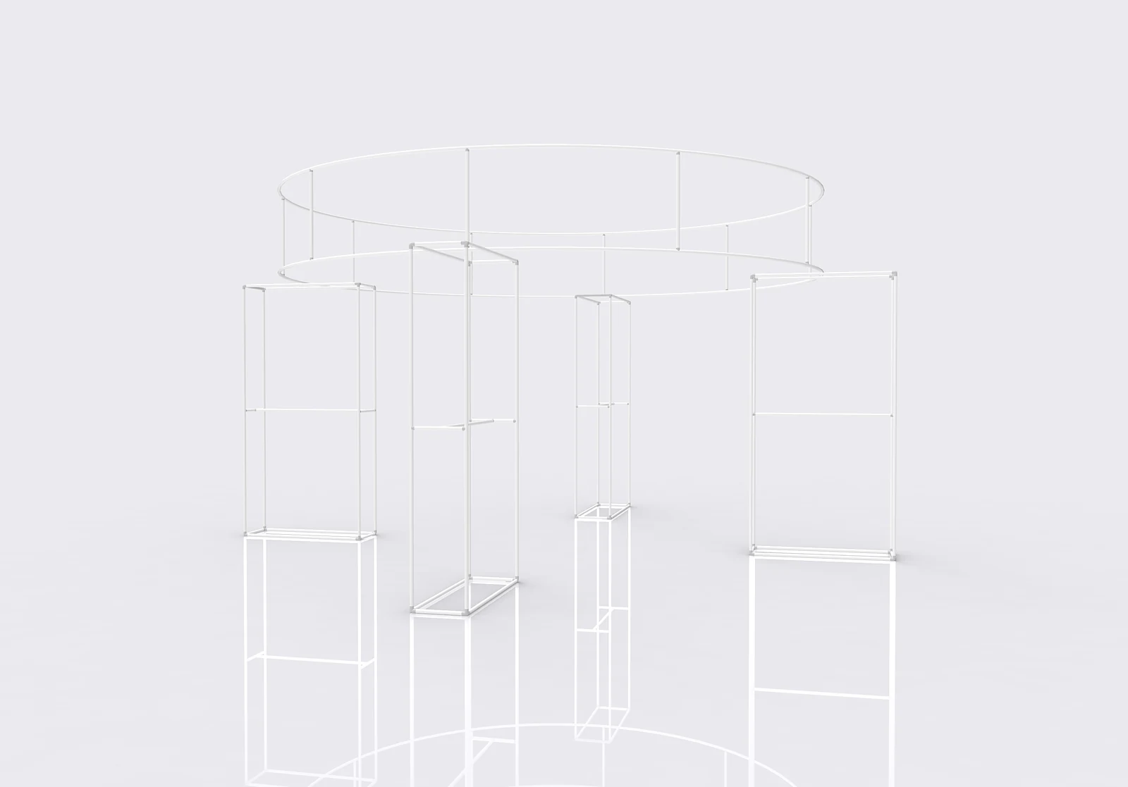 Modular Fabric Pillar 03 product view showing the modular arrangement
