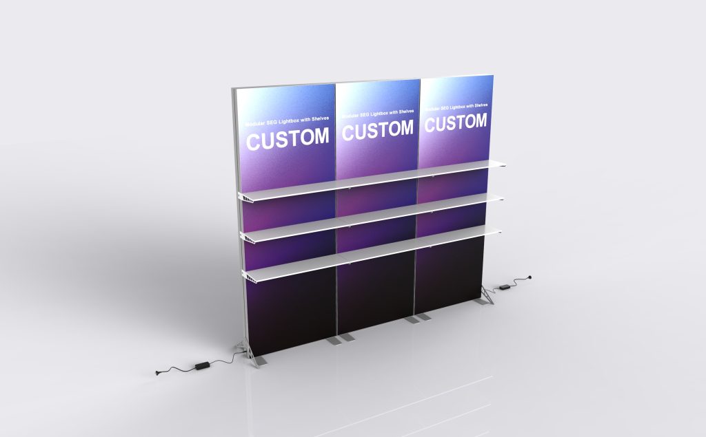 Modular SEG Lightbox with Shelves