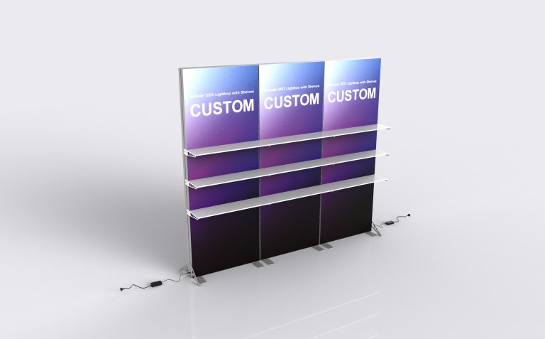 Modular SEG Lightbox with Shelves