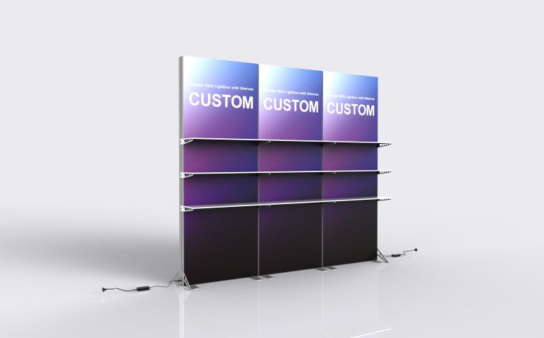 Modular SEG Lightbox with Shelves