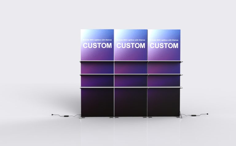 Modular SEG Lightbox with Shelves