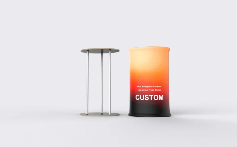 Oval Aluminum-Tube Reception Counter