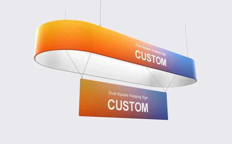 Oval Square Hanging Sign