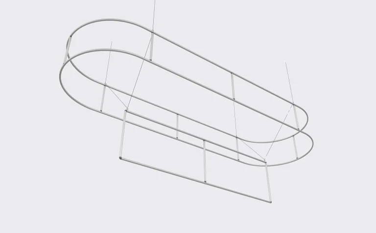 Oval Square Hanging Sign