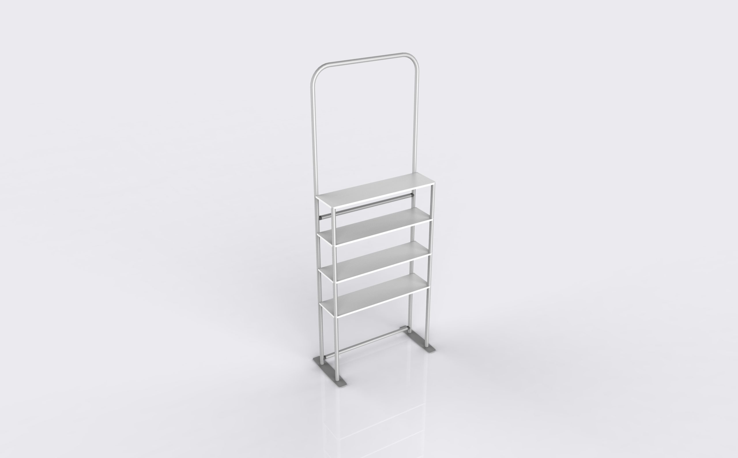 Portable Fabric Display Shelves 01 alternate view 2 for form and artwork review