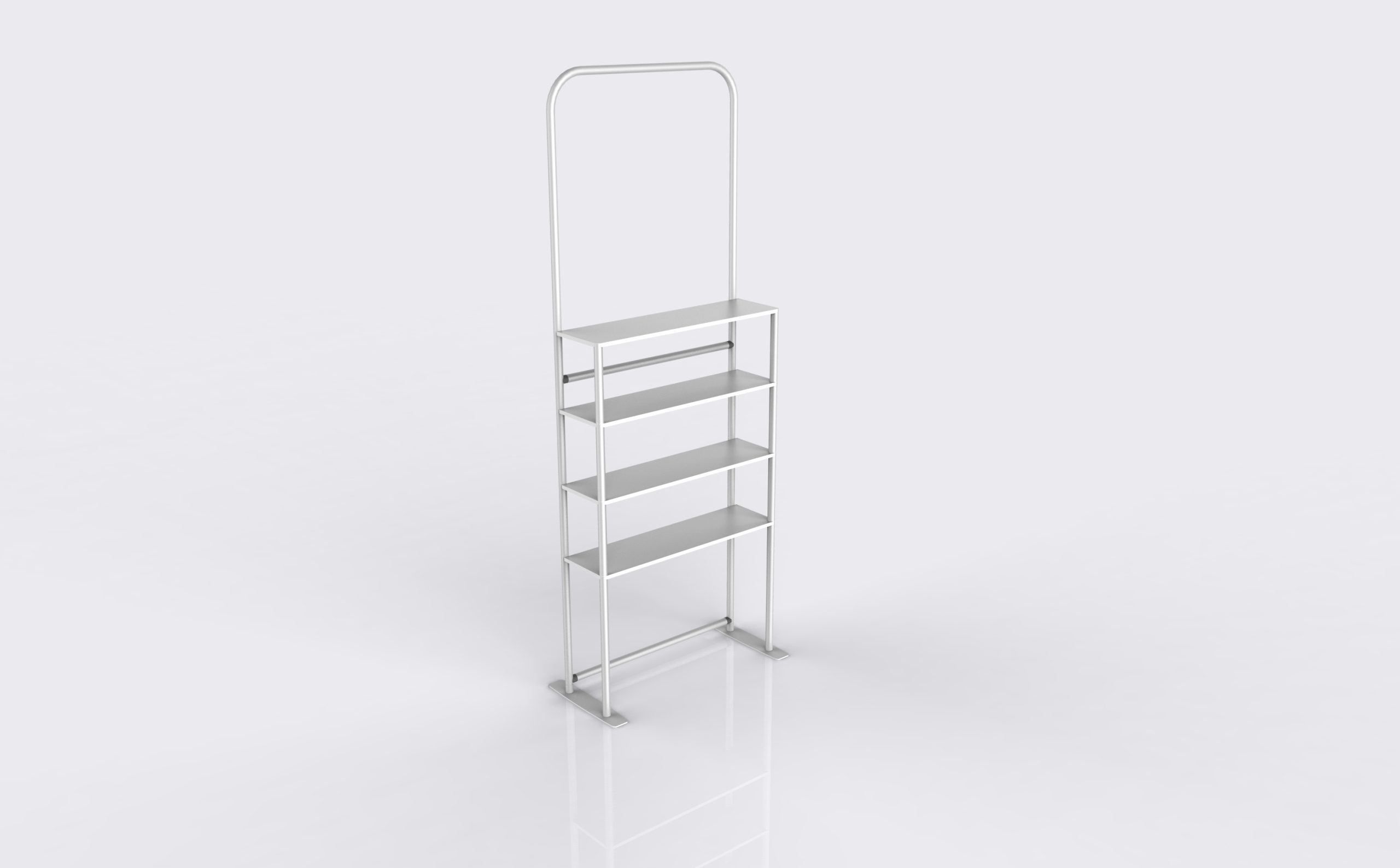 Portable Fabric Display Shelves 01 alternate view 3 for form and artwork review