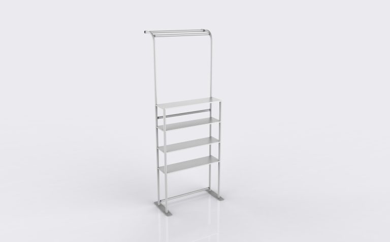 Portable Fabric Display Shelves 02