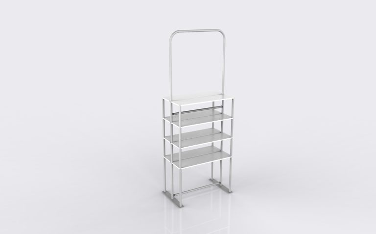 Portable Fabric Display Shelves 03
