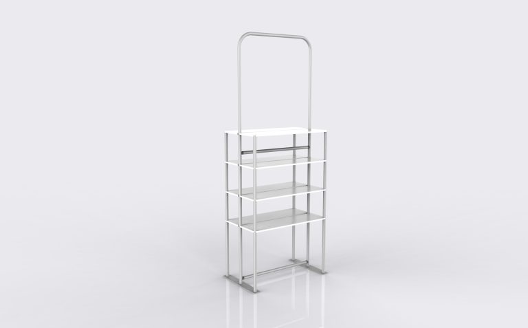 Portable Fabric Display Shelves 03