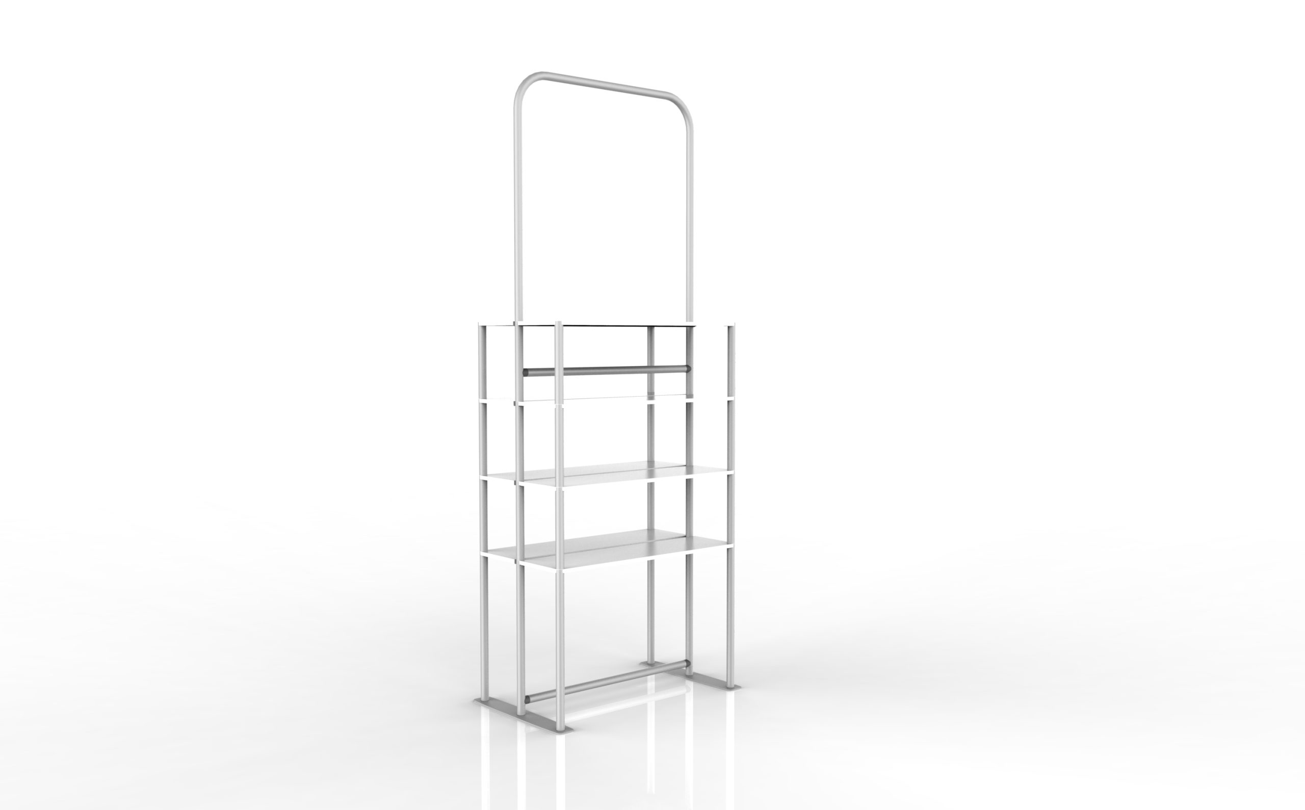 Portable Fabric Display Shelves 03 alternate view 3 for form and artwork review