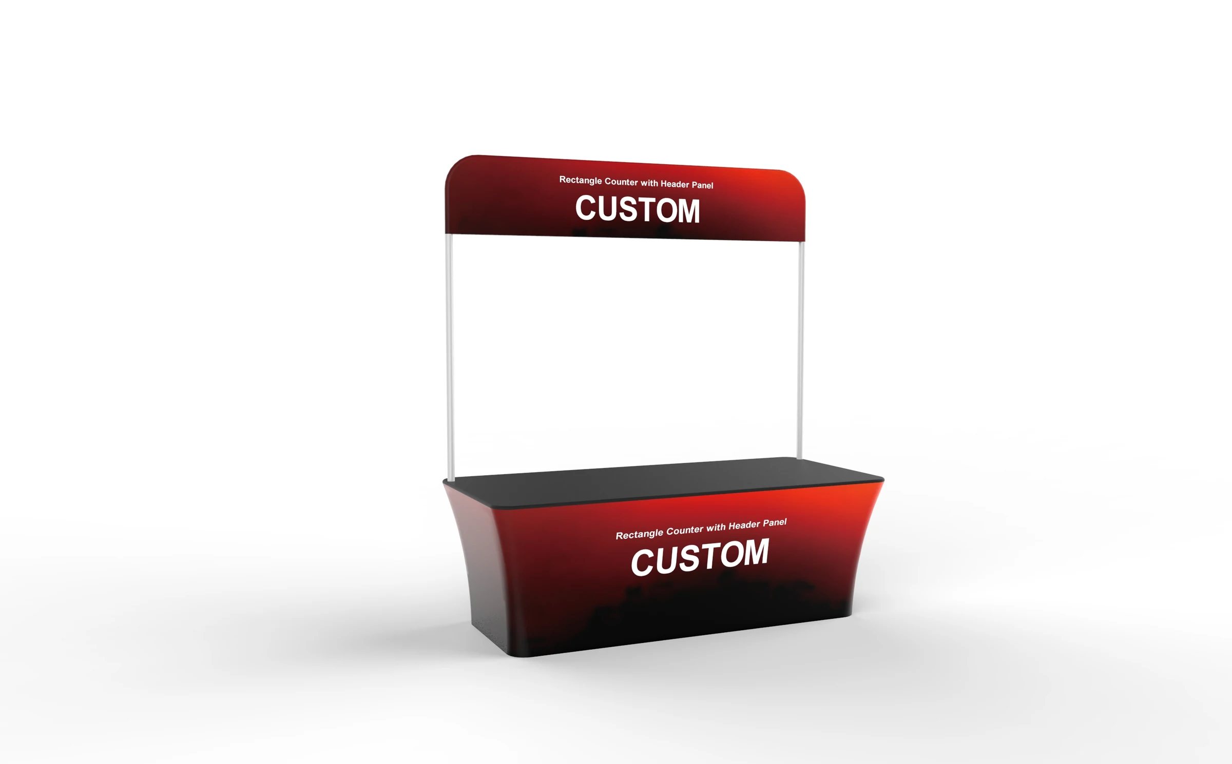 Rectangle Counter with Header Panel complete product view