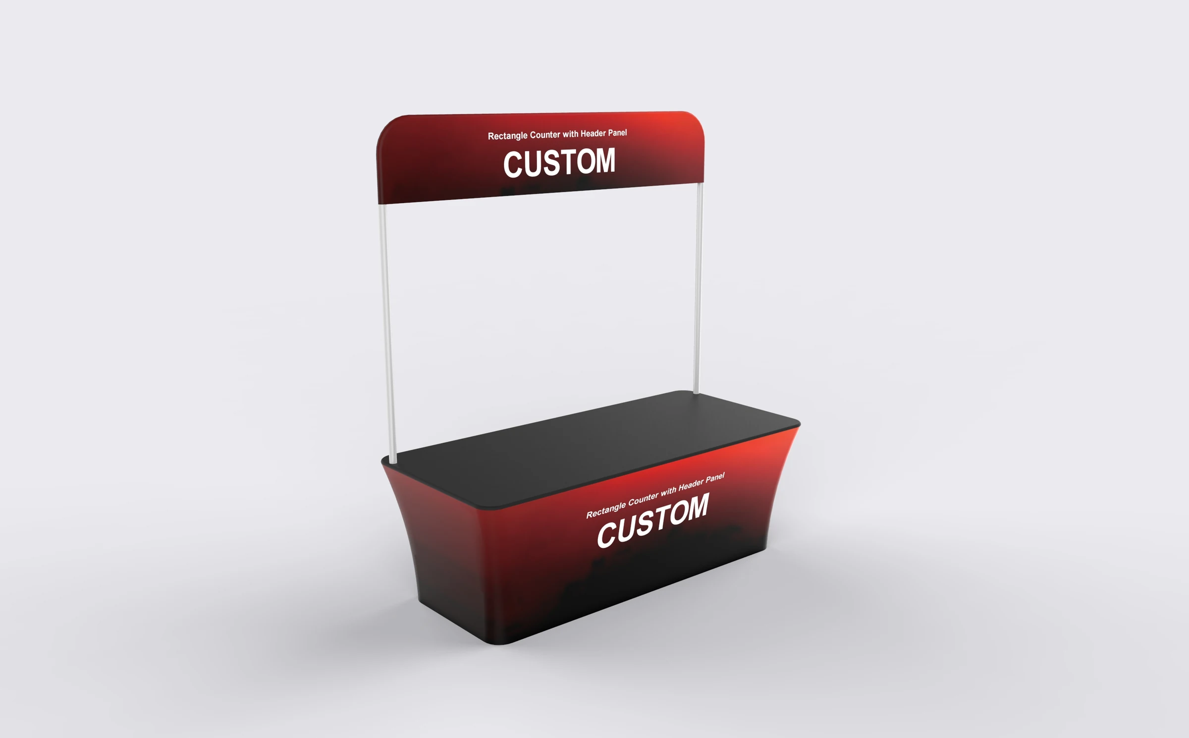 Rectangle Counter with Header Panel side product view