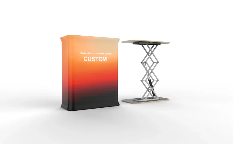 Rectangle Pop Up Podium Counter