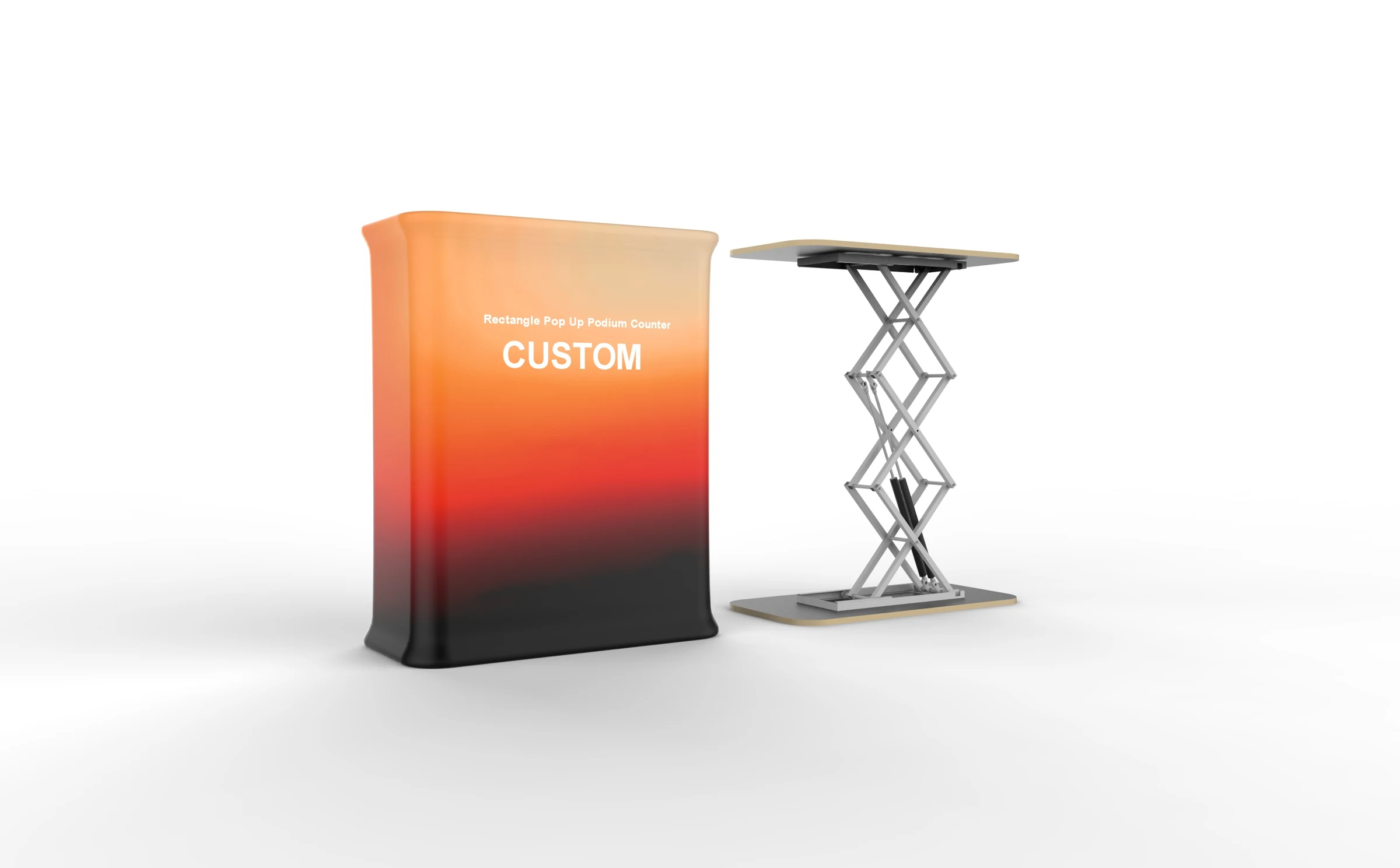 Rectangle Pop Up Podium Counter additional product view