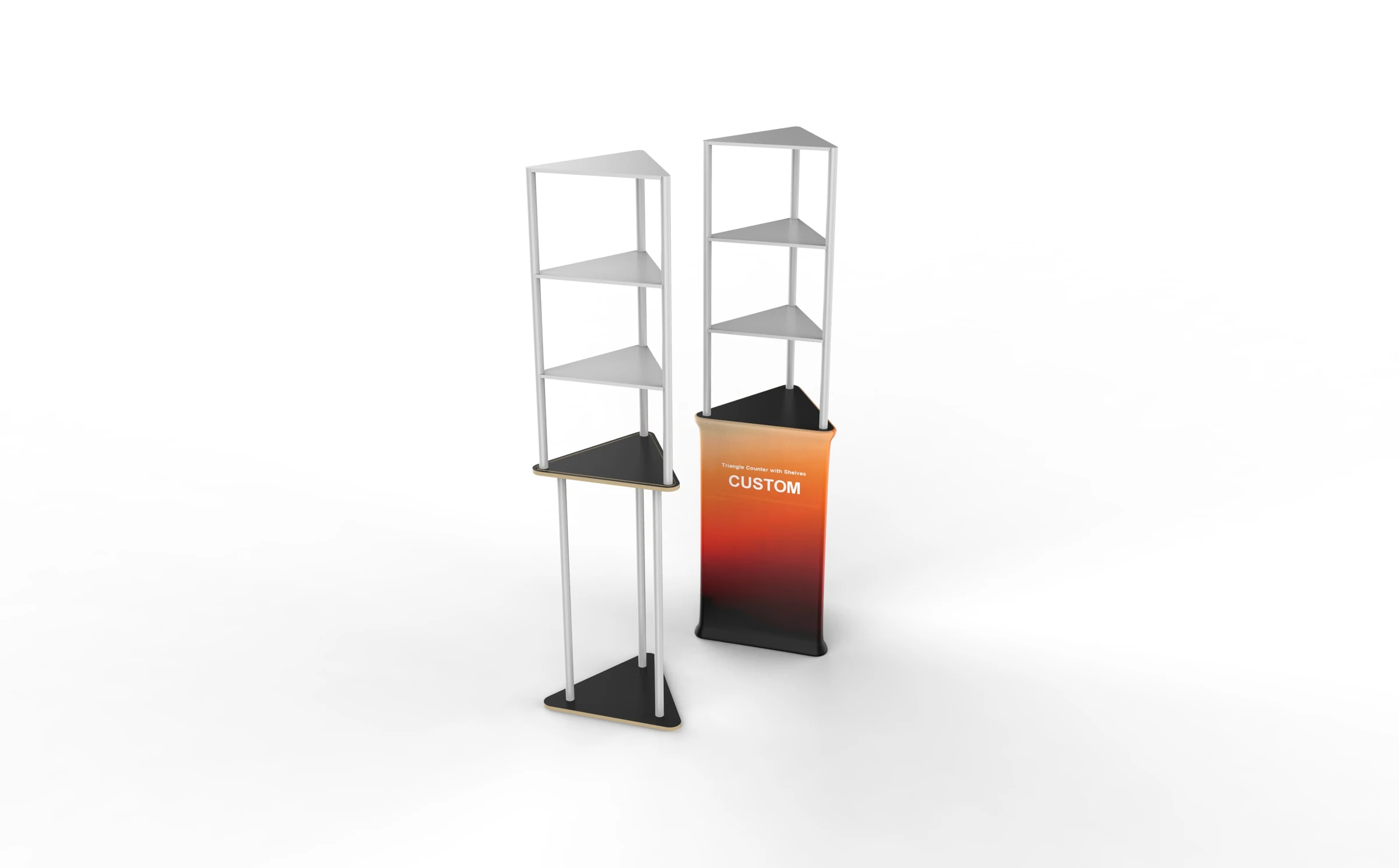 Rectangular Counter with Shelves additional product view