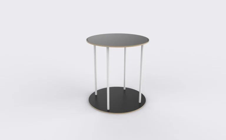 Round Fabric Reception Counter