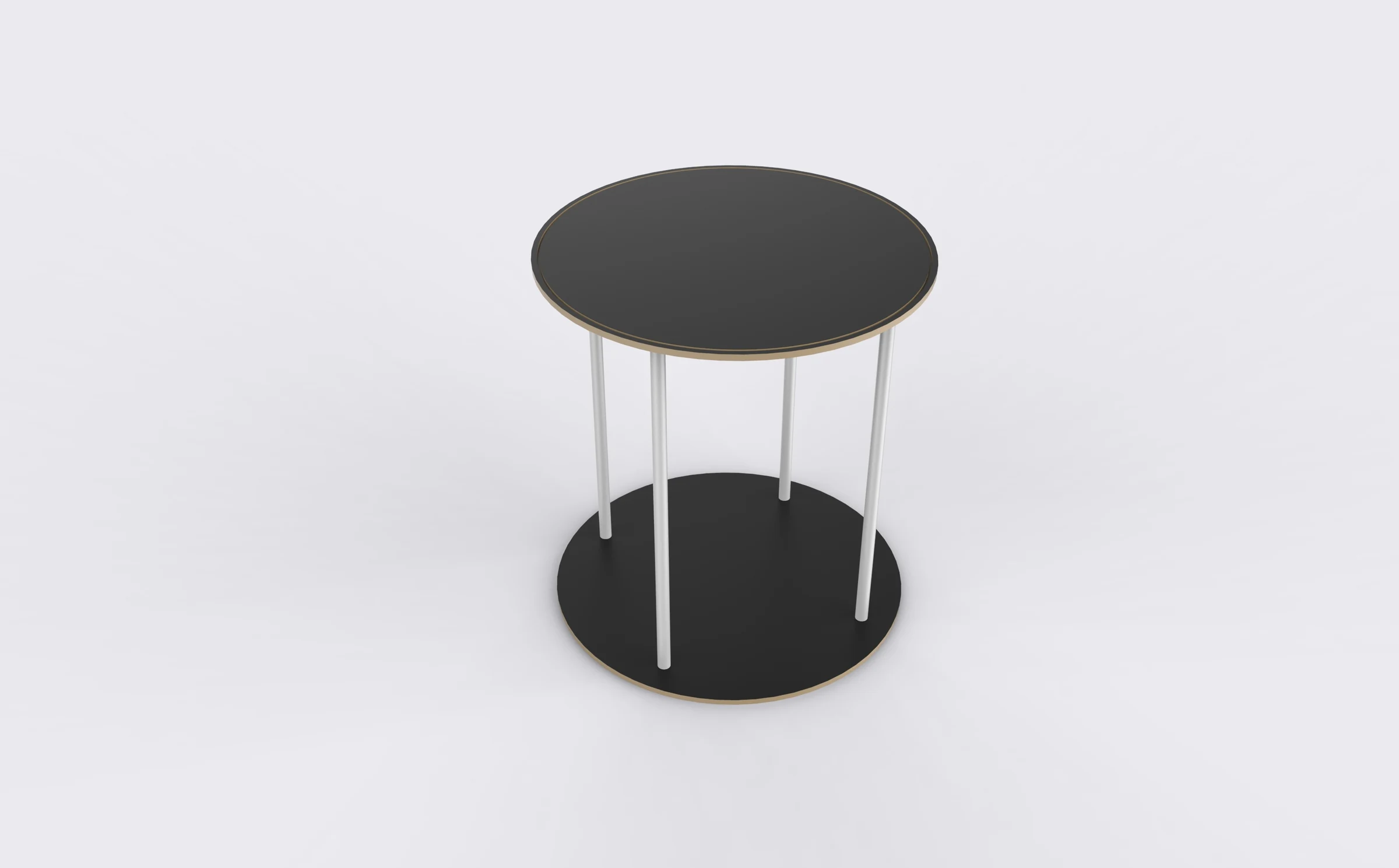 Round Fabric Reception Counter rear structure or inspection view