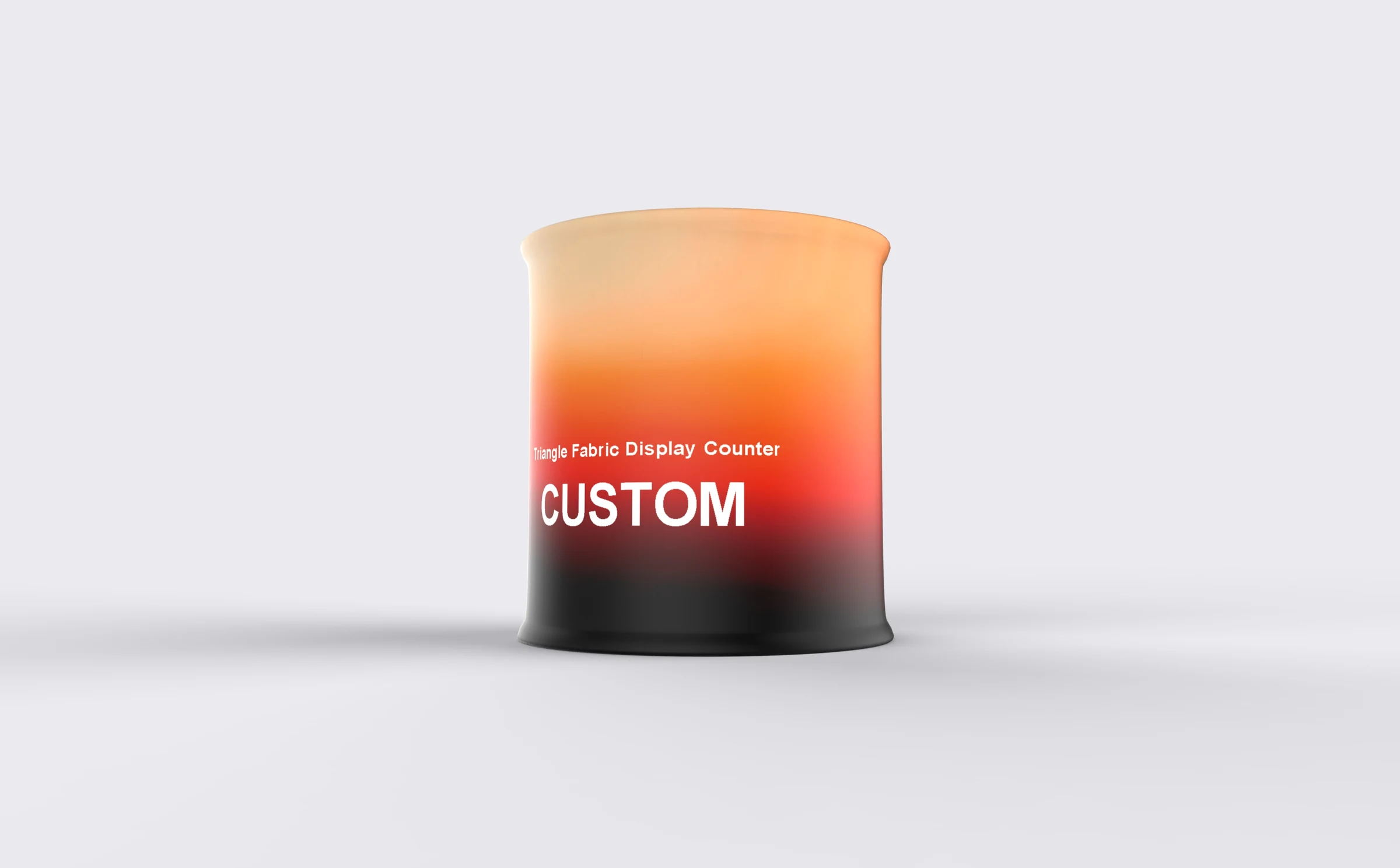 Round Fabric Reception Counter side product view