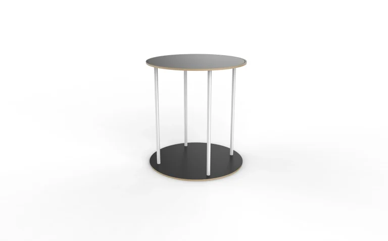 Round Fabric Reception Counter