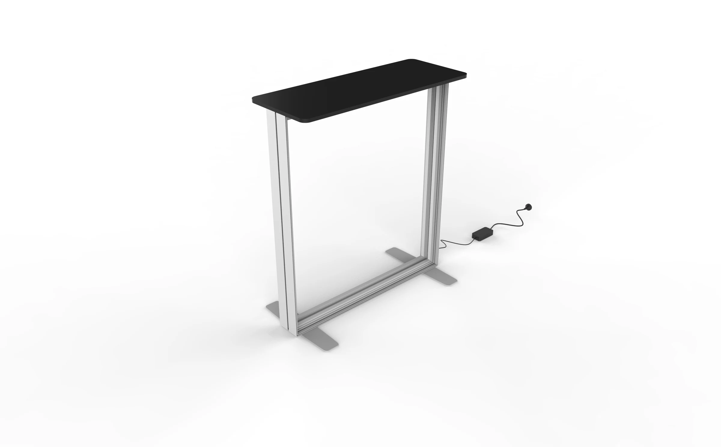 SEG Light Box Display Counter rear structure or inspection view