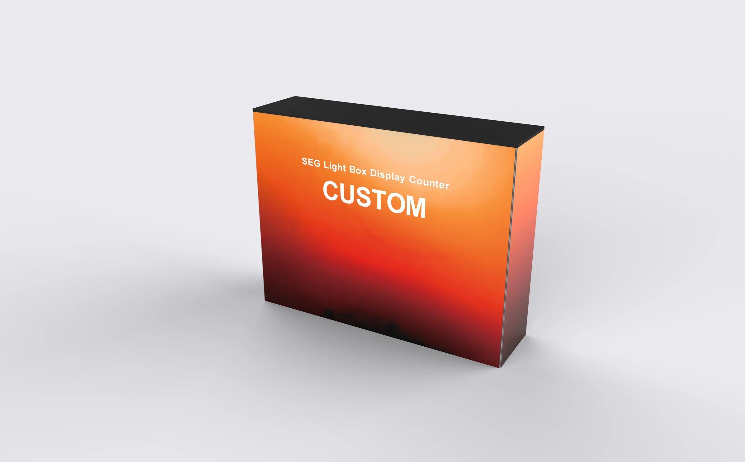 SEG Light Box Display Counter side product view