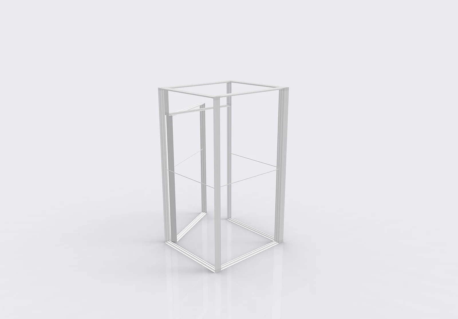 SEG Lightbox Pillar with Door product view showing the product-specific form