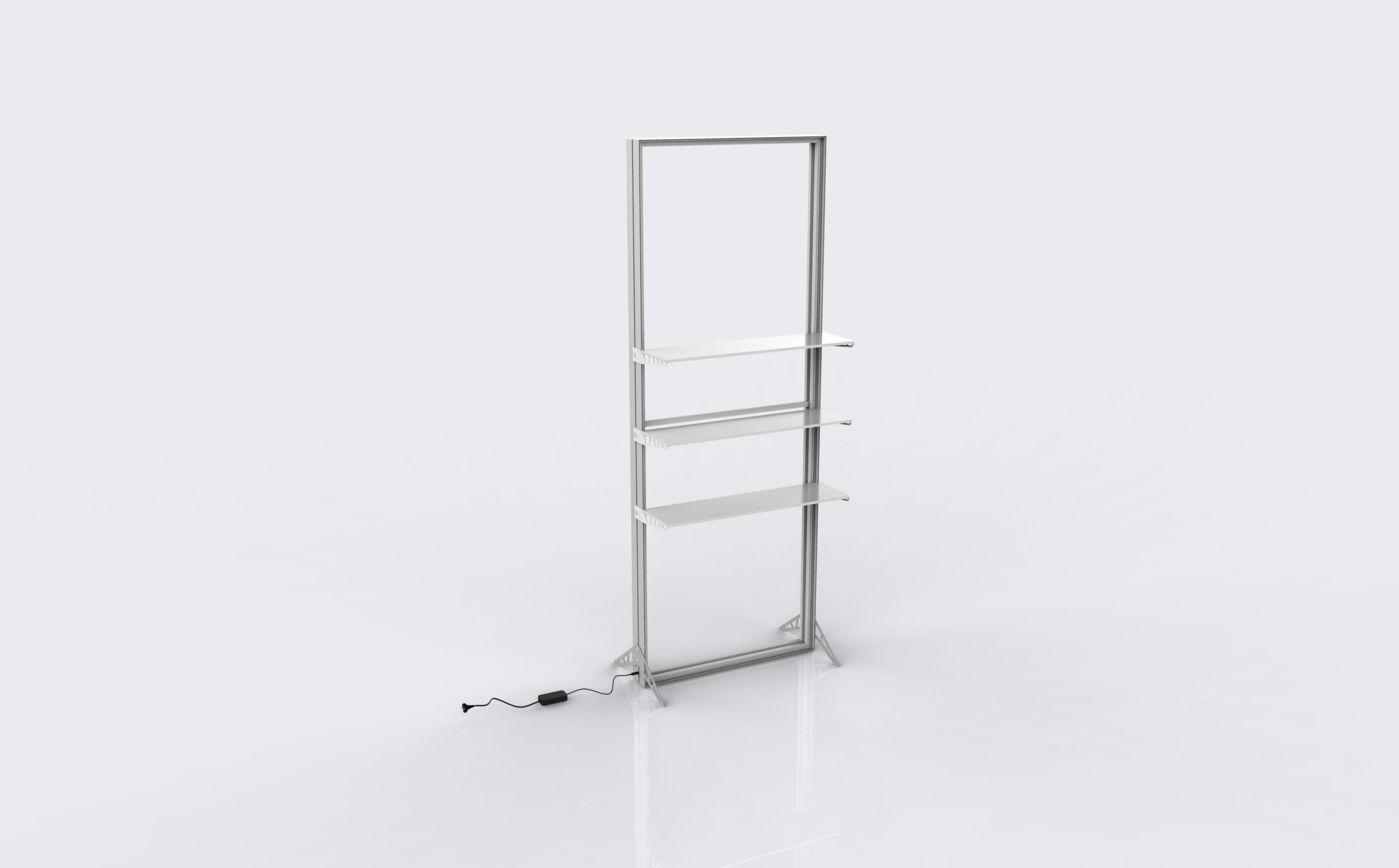 SEG Lightbox with Shelves product view showing the product-specific form
