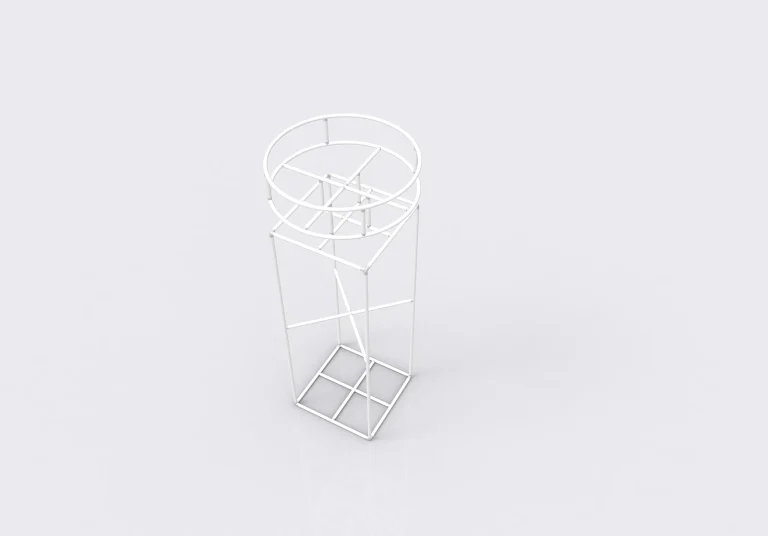 Square Tension Fabric Pillar