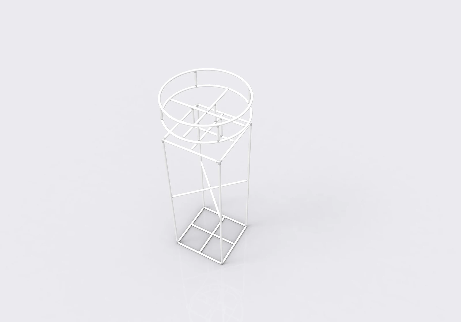 Square Tension Fabric Pillar product view showing the orthogonal form