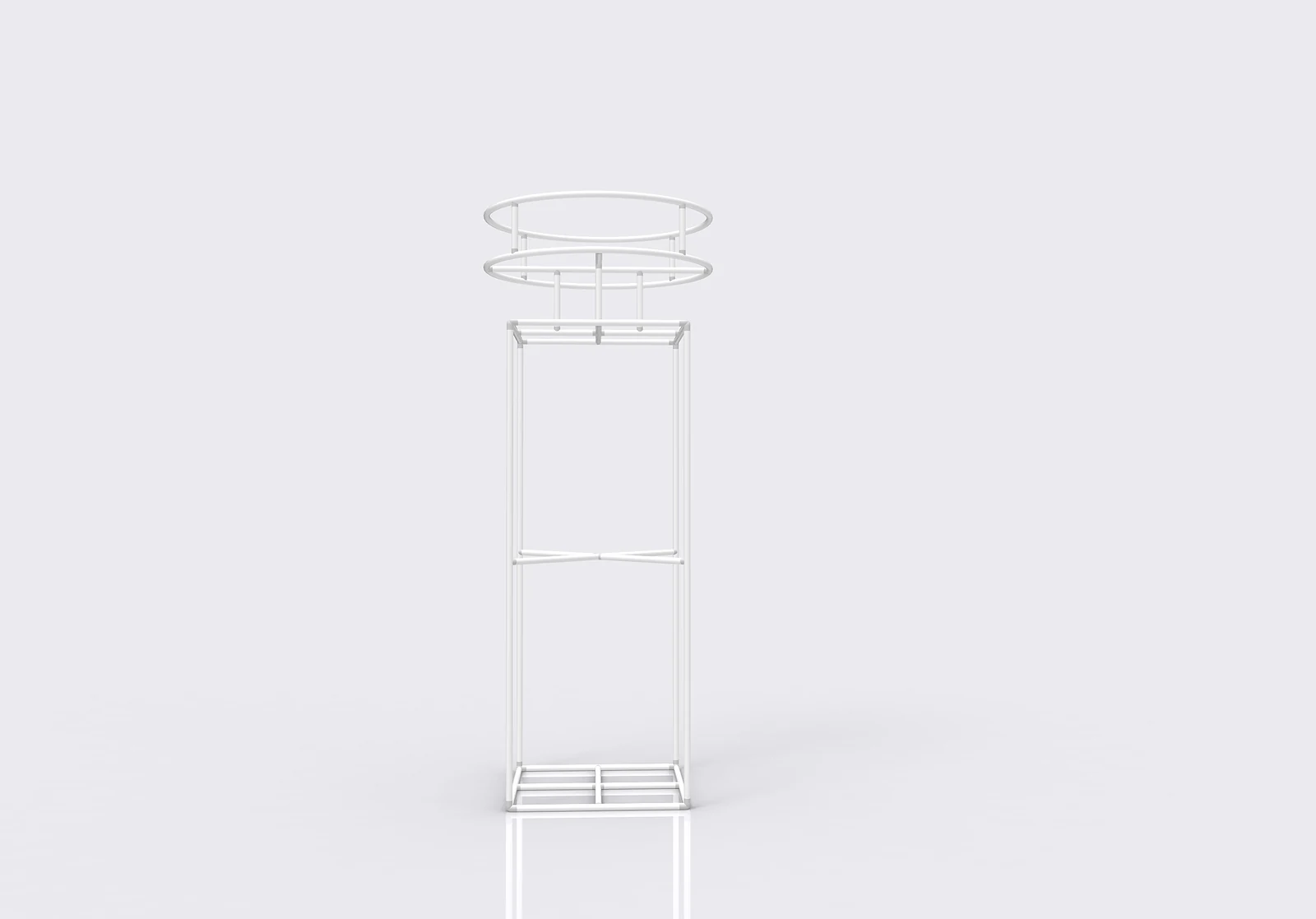 Square Tension Fabric Pillar alternate view 1 for form and artwork review