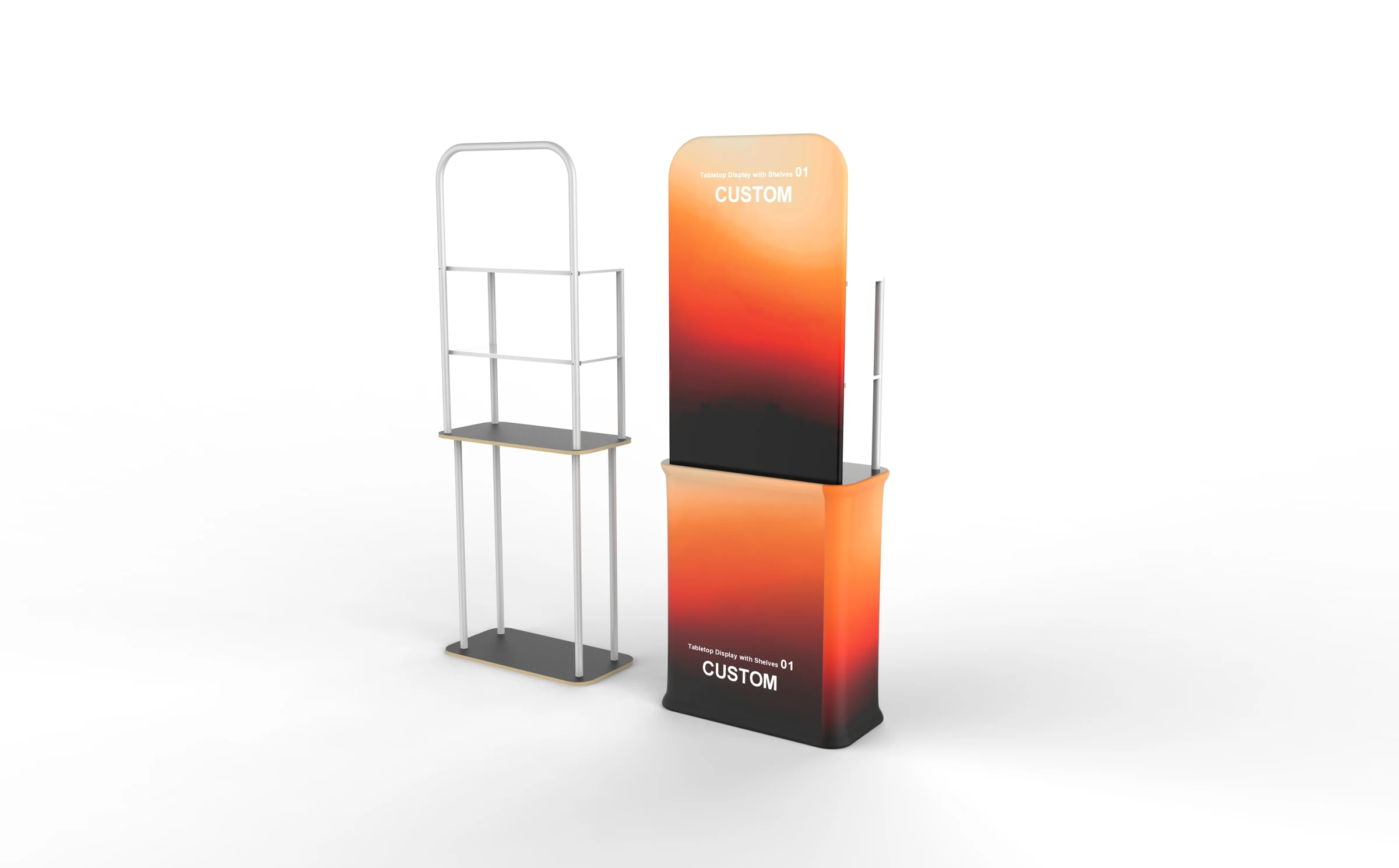 Tabletop Display with Shelves 01 additional product view