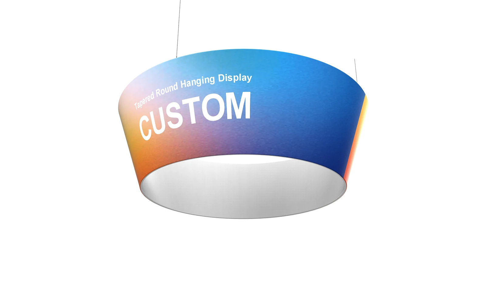 Tapered Round Hanging Display alternate view 3 for form and artwork review