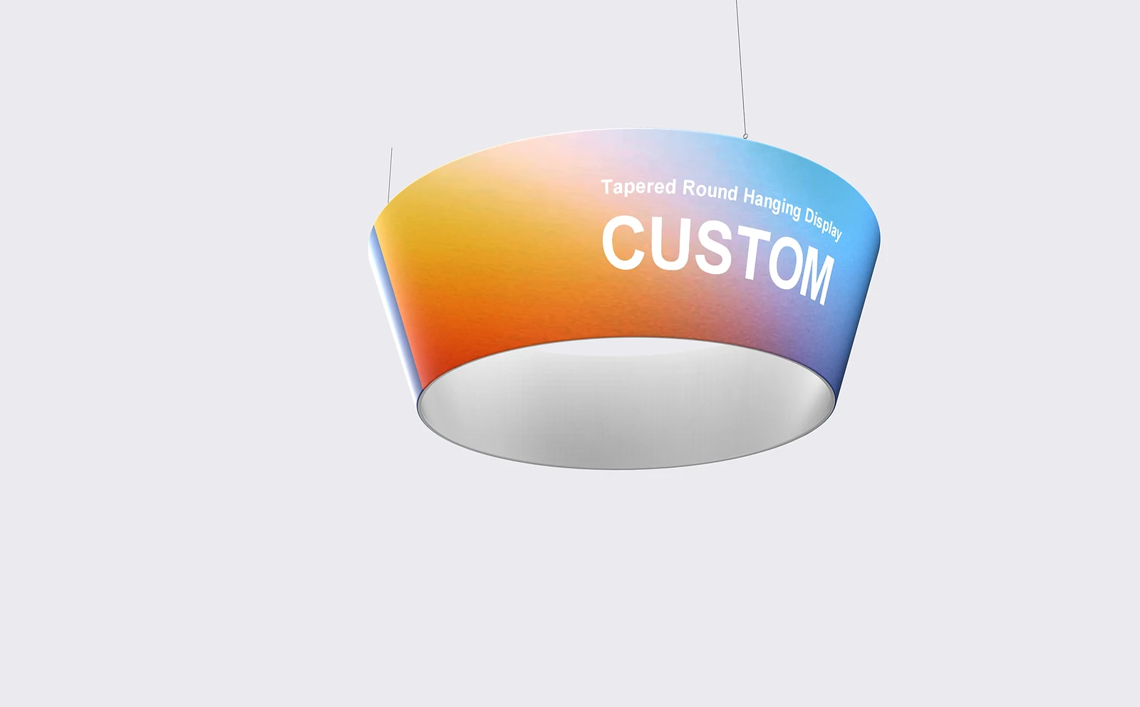 Tapered Round Hanging Display alternate view 1 for form and artwork review