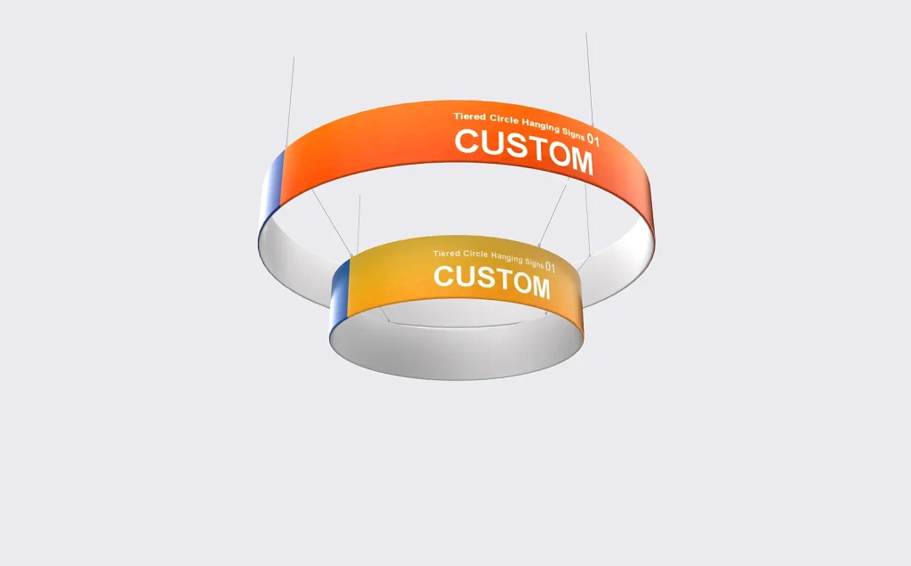 Tiered Circle Hanging Signs 01