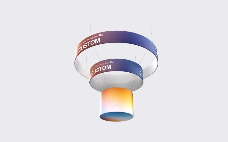 Tiered Circle Hanging Signs 02