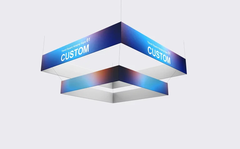 Tiered Square Hanging Signs 01