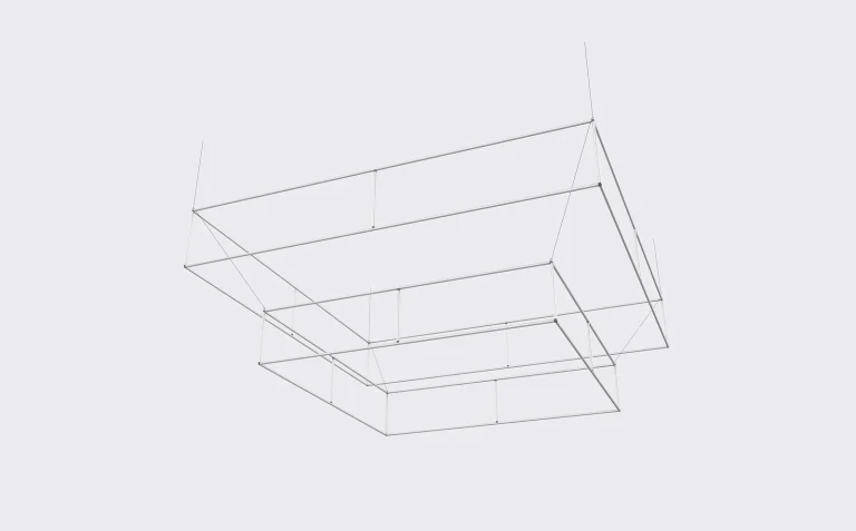 Tiered Square Hanging Signs 01