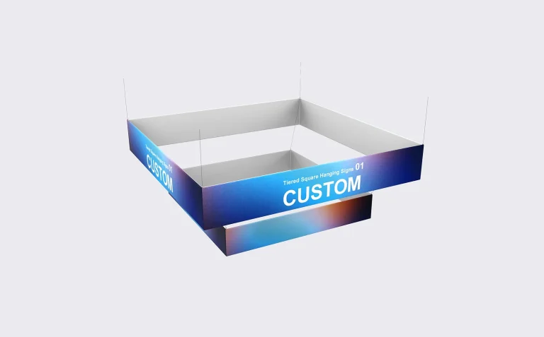 Tiered Square Hanging Signs 01