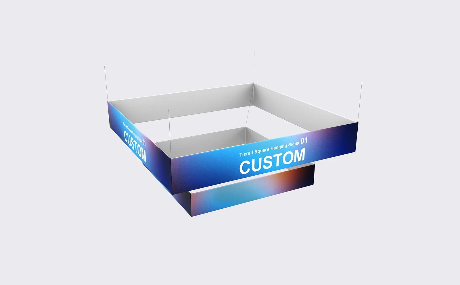 Tiered Square Hanging Signs 01 alternate view 2 for form and artwork review